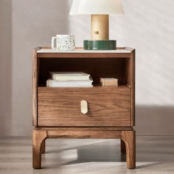 Micah Solid Wood Bedside Table