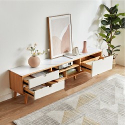 Tessa Solid Wood TV Cabinet (2.0m)