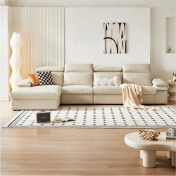 Lorraine Leathaire 5 Seaters Sectional Sofa (3.64m) - Pet Friendly