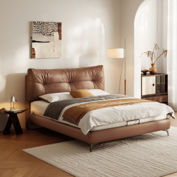 Jermaine Leather Bed Frame - C.King