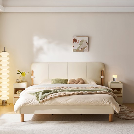 Dion Leather Bed Frame 