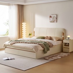 Dion Leather Bed Frame with Storage 