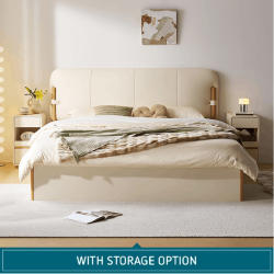 Dion Leather Bed Frame with Storage 
