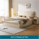 Dion Leather Bed Frame with Storage 