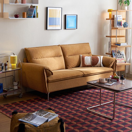 Ginny Fabric Compact 3 Seaters Sofa (1.85m)