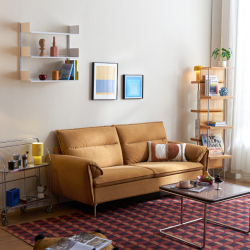 Ginny Fabric Compact 3 Seaters Sofa (1.85m)