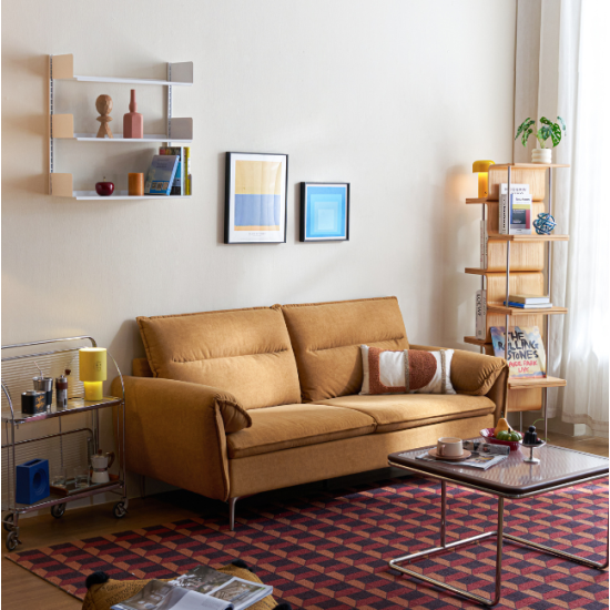 Ginny Fabric Compact 3 Seaters Sofa (1.85m)