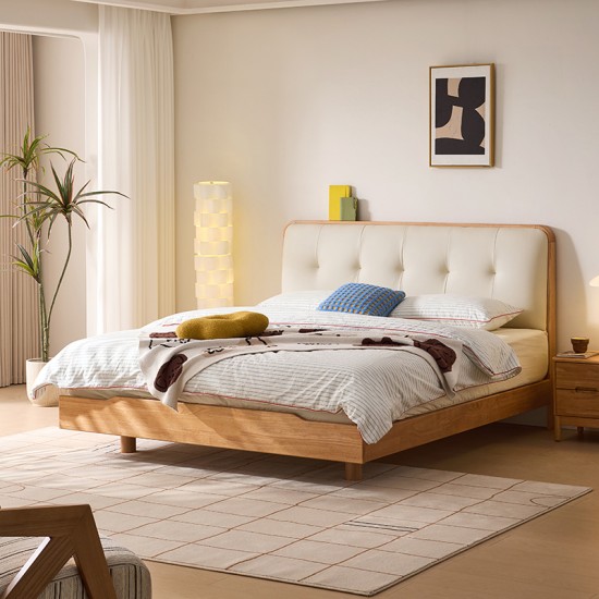Perri Solid Wood Bed Frame 