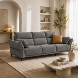Moreno Leathaire 3 Seaters Sofa (2.24m) - Pet-Friendly