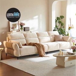 Moreno Leathaire 4 Seaters Sofa (2.84m) - Pet-Friendly