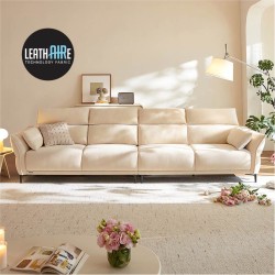 Moreno Leathaire 4 Seaters Sofa (2.84m) - Pet-Friendly