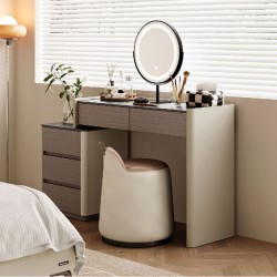 Kay Dressing Set with Chest of 3 Drawers and Mirror