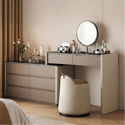 Kay Dressing Set with Chest of 6 Drawers and Mirror