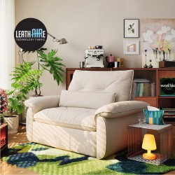 Karen Washable Leathaire 1 Seater Sofabed (1.25m) - Pet Friendly