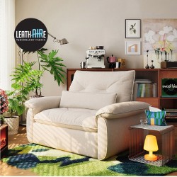 Karen Washable Leathaire 1 Seater Sofabed (1.25m) - Pet Friendly