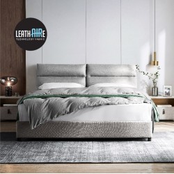 Raynor Leathaire Bed Frame - C.King - With Storage