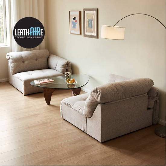 Fluff Leathaire 4 Seaters Sofa (2.90m) - Pet Friendly
