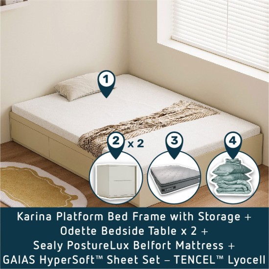 [BUNDLE] Sealy Belfort Bedroom Bundle - Karina Set