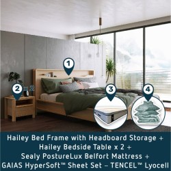 [BUNDLE] Sealy Belfort Bedroom Bundle - Hailey Set