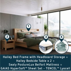 [BUNDLE] Sealy Belfort Bedroom Bundle - Hailey Set