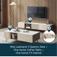 [BUNDLE] Living Room Bundle - Mila Leathaire Sofa + Charmaine Set