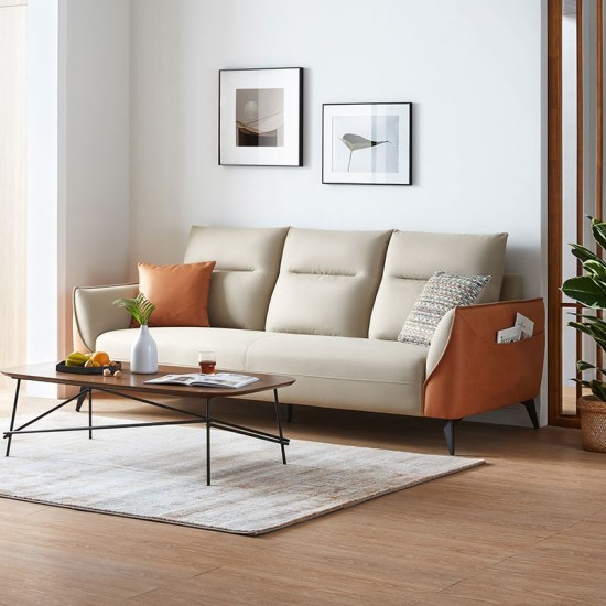 [BUNDLE] Living Room Bundle - Mila Leathaire Sofa + Hannah Set