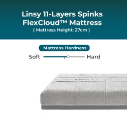 Linsy 11-Layers Spinks FlexCloud™ Mattress - H27cm