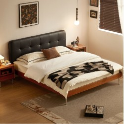 Agnes Retro Platform Bed Frame