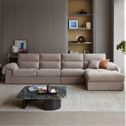 Frida Washable Fabric 5 Seaters Sectional Sofa (3.35m)