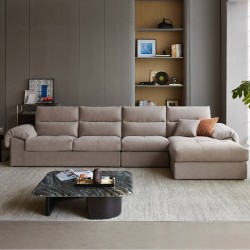 Frida Washable Fabric 5 Seaters Sectional Sofa (3.35m)
