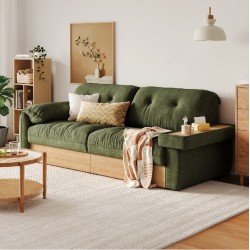 Shino 3 Seaters Sofa with Drawer Storage (2.20m)