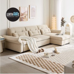 Phoebe Leathaire Pull-Out 5 Seaters Sofabed with Storage (3.29m)