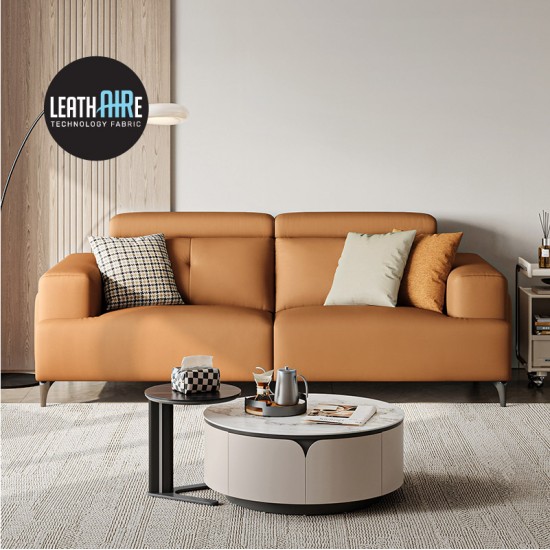 Maddox Leathaire 3 Seaters Sofa (2.20m)