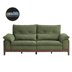 Fabio Washable Leathaire 3 Seaters Sofa (2.66m) - Pet-Friendly