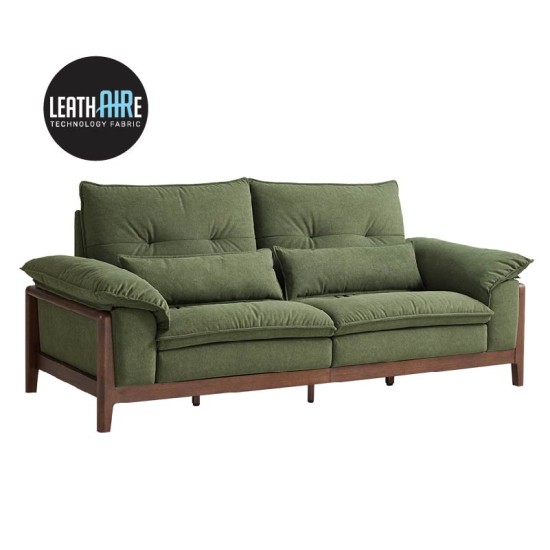Fabio Washable Leathaire 3 Seaters Sofa (2.66m) - Pet-Friendly