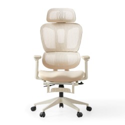 Hanson Swivel Ergonomic Study Chair with Footstool