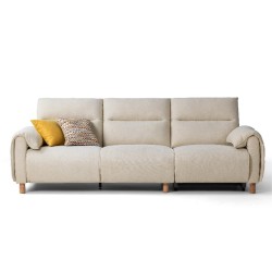 Kimberly Washable Fabric Recliner 3 Seaters Sofa (2.66m)