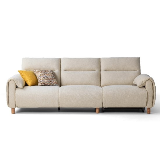 Kimberly Washable Fabric Recliner 3 Seaters Sofa (2.66m)