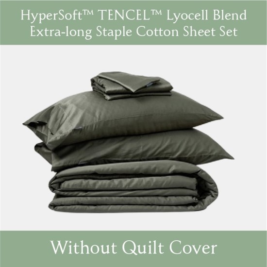 Gaias HyperSoft™ TENCEL™ Lyocell Blend Extra-long Staple Cotton Sheet Set-  Without Quilt Cover