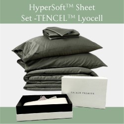 Gaias HyperSoft™ TENCEL™ Lyocell Blend Extra-long Staple Cotton Sheet Set - With Quilt Cover