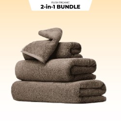Gaias Plush Organic Towel - 2-in-1 Bundle