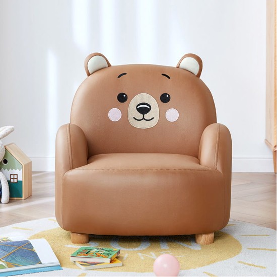 Kuma Leathaire Bear Kids Chair 