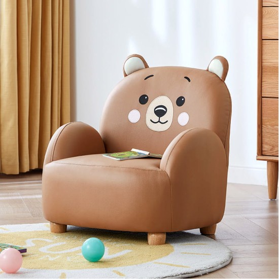 Kuma Leathaire Bear Kids Chair 