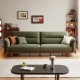 Henry Leathaire 3 Seaters Solid Wood Sofa - 2.14m - Pet-Friendly