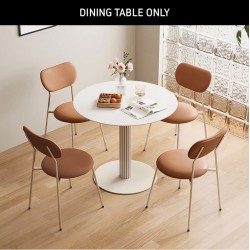 Noelle Round Dining Table (DØ0.90m) 