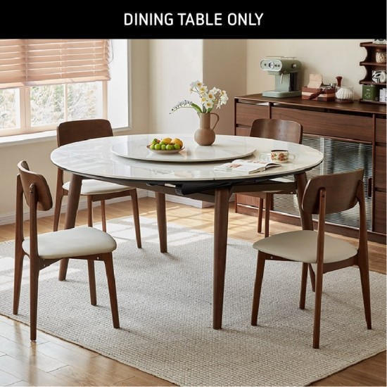 Logan Convertible Dining Table with Lazy Susan (0.9m - 1.5m)