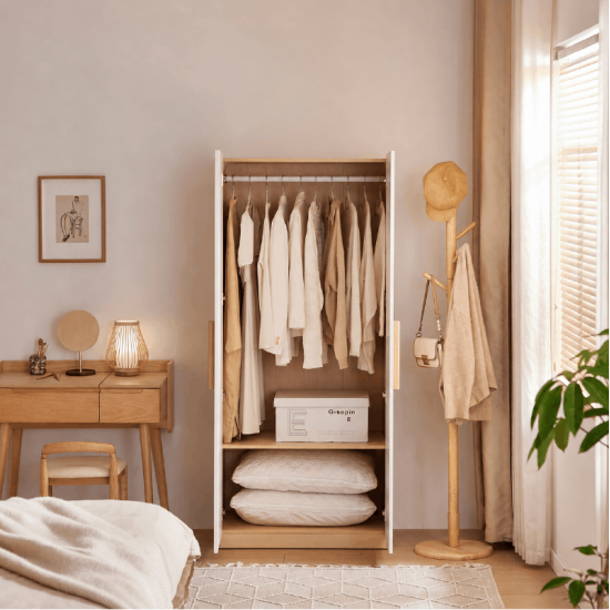 Tessa 2 Doors Wardrobe (0.80m)