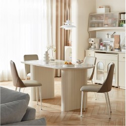 Noelle Half-Rounded Dining Set of 4