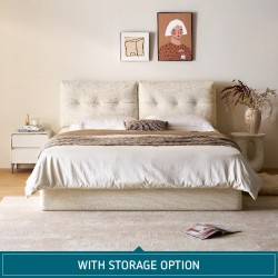 Camden Leathaire Bed Frame with Storage - Pet-Friendly