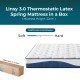 Linsy 3.0 Thermostatic Latex Spring Mattress in a Box - C.King Size - H22cm